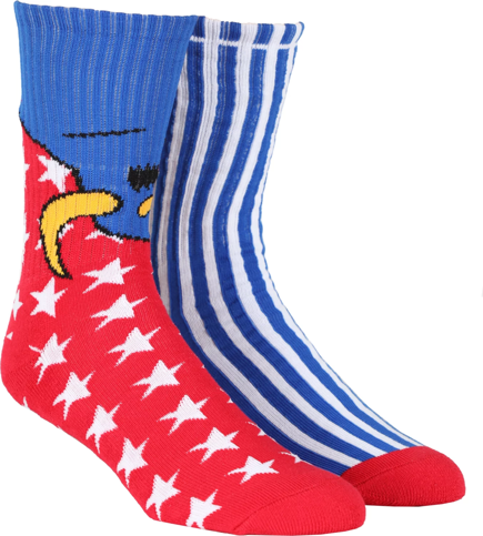 Toy Machine Socken - American Monster (rot/blau)