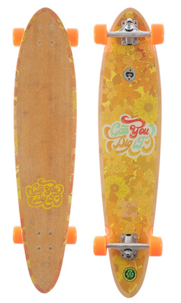 Longboard Dusters California - Dig it 4.0" (Bambus/Orange)