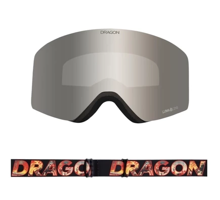 Dragon R1 OTG Goggles - Klash Lumalens Silber ionisiert & Lumalens Rose Objektiv