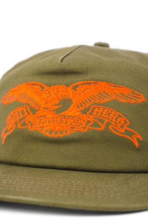 Antihero Baseballkappe - Basic Eagle (Braun/orange)