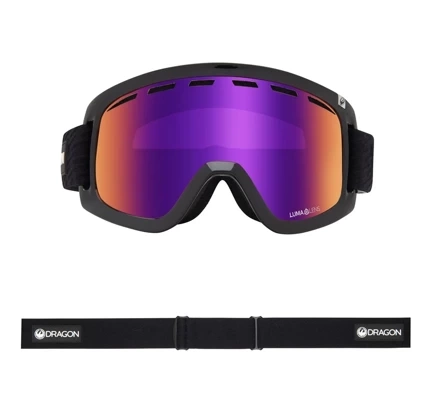Dragon D1 OTG Goggles - Icon Lila Lumalens Lila Ionisiert & Lumalens Amber Objektiv