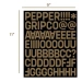 Griptape Pepper - Alphanumeric Custom Griptape Kit (schwarz)