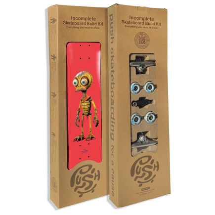 Komplettes Brett schieben - Bee Zombie InComplete (rot)