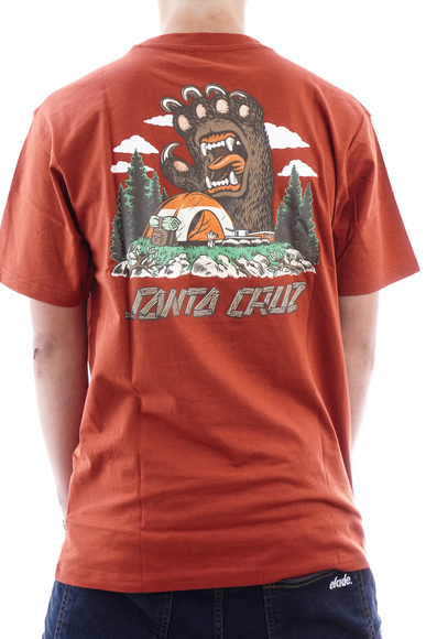 Santa Cruz t-shirt - Screaming Grizzly (dunkel rost)