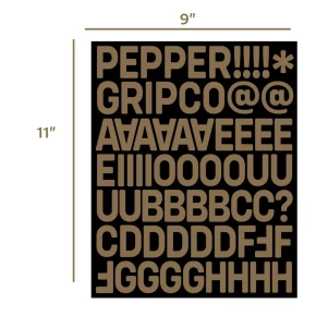 Griptape Pepper - Alphanumeric Custom Griptape Kit (schwarz)
