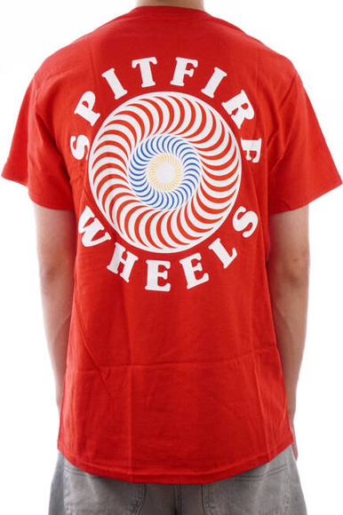 Spitfire T-Shirt - OG Classic Fill rot/mehrfarbig
