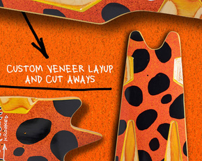 Deck Krooked - Marienkäfer-Phantom (rot-metallisch glitzernd)