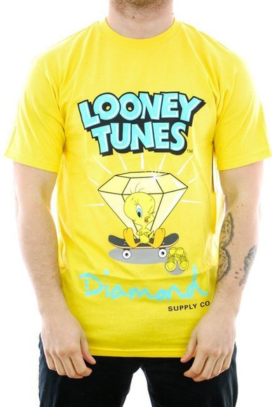 T-Shirt von Diamond Supply Co. - Tweety Skate gelb