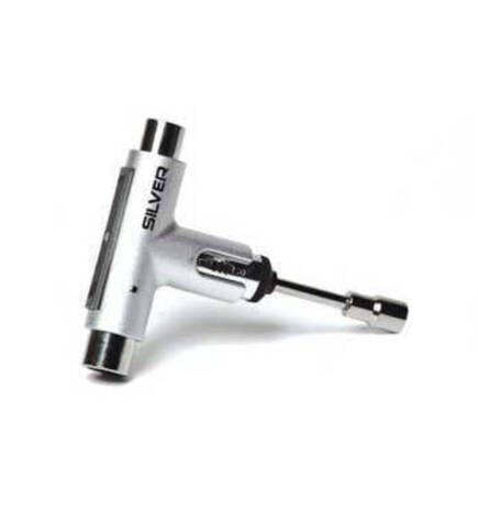 Silberner Skateboard-Schlüssel - Premium Tool - Team Silver