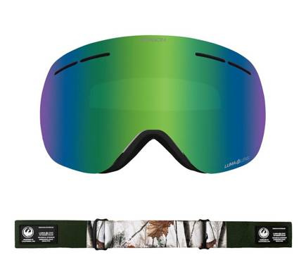 Dragon X1s Schwimmbrille - Alpine Camo/L.Grünes Ion + L.Gelbe Linse Frei