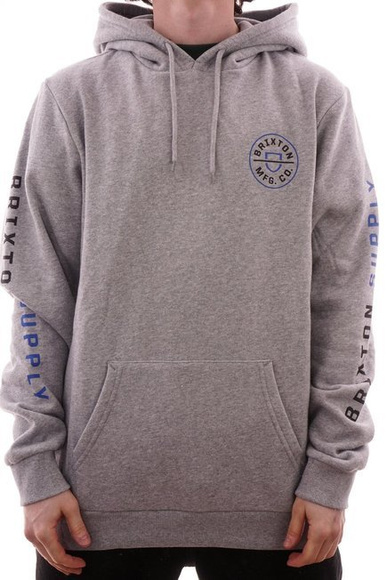 Brixton x Independent Sweatshirt - Crest HD (heidegrau)