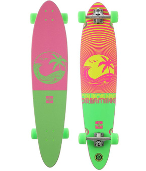 Longboard Dusters California - Träumen 4.0" (neongrün)