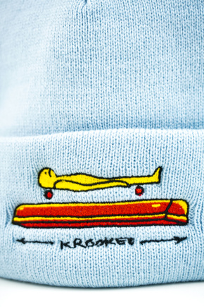 Krooked Kappe - Koffin Manschette (Hellblau)