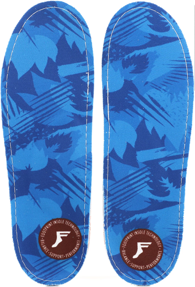 Fußabdruck Einlegesohlen - Blau Camo Kingfoam Orthotic Low