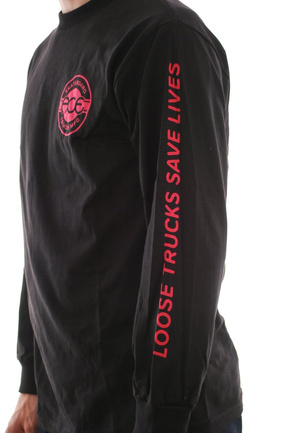 Ace - Retro-Jersey-Langarmshirt schwarz