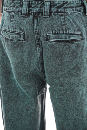 Krooked Hose - PT Eyes Denim Twill (grün überfärbt)