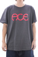 Ace - Rings T-Shirt (anthrazit/rosa)