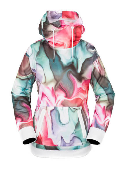 Volcom Snowboard-Sweatshirt für Frauen - Spring Shred HD (Nebeldruck)