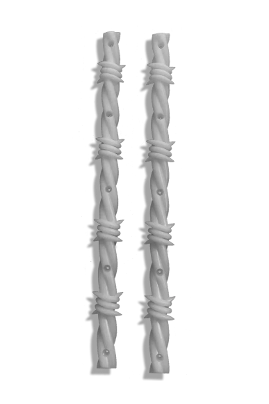 Geländer Opera - Stacheldrahtgeländer (silber)