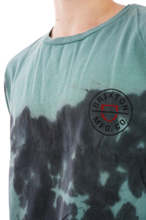 BRIXTON - Crest II Stt T-shirt (teal/schwarz cloud)