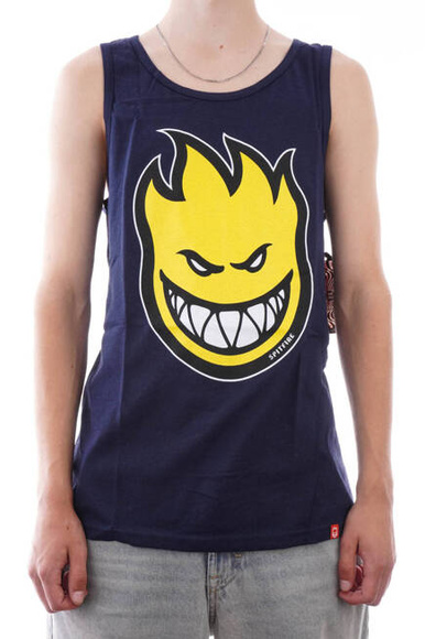 Spitfire Tank Top - Bighead Fill navy/gelb