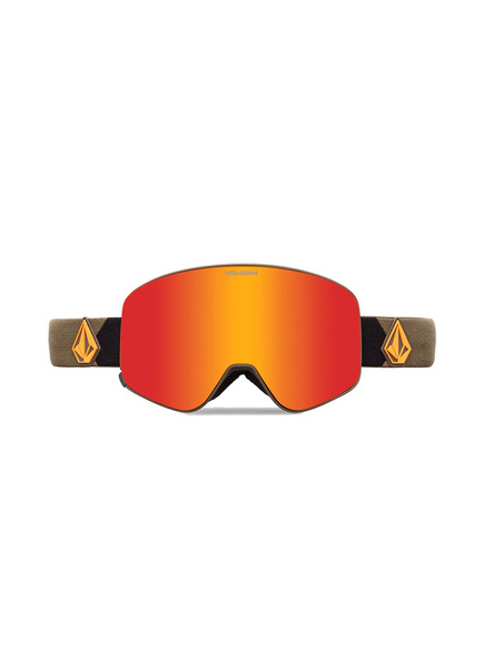 Volcom Odyssey Schwimmbrille - Military Gold/Rot Chrom + Gelb