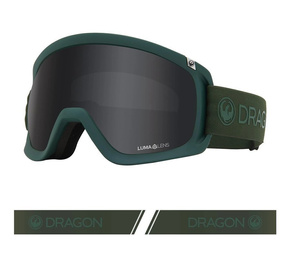 Dragon DX3 OTG Schwimmbrille - Laub L.Dark Smoke + L.Gelbe Linse Frei