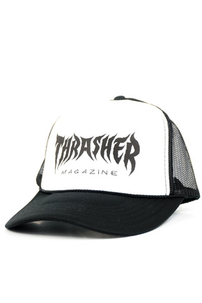 Thrasher Baseballkappe - Metal Trucker (schwarz/weiß/schwarz)