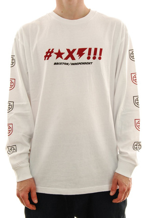 Langarmshirt BRIXTON - Glänzend weiß