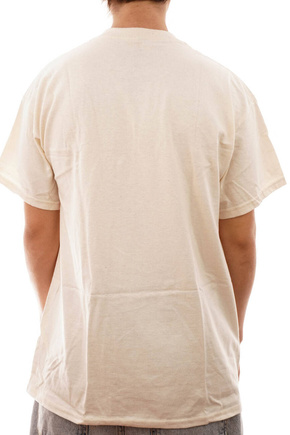 T-shirt Krooked - Blaue Blumen Natürlich