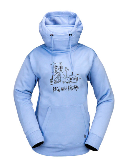 Volcom Damen Snowboard Sweatshirt - Riding Hydro (kristallblau)