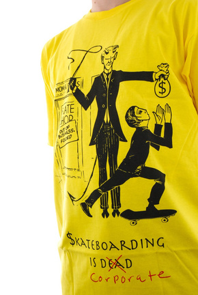 T-Shirt von Diamond Supply Co. - Skate Crime gelb