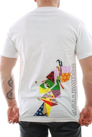Primitiv-T-Shirt - Fernost weiß