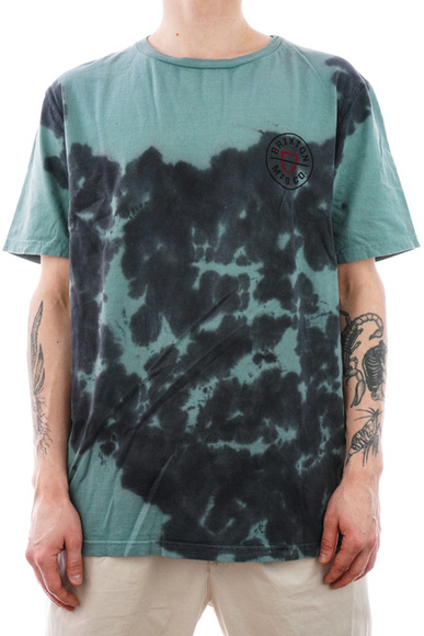 BRIXTON - Crest II Stt T-shirt (teal/schwarz cloud)
