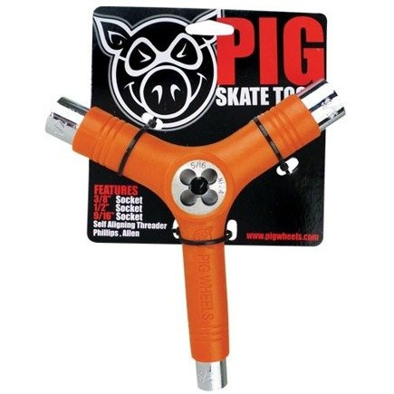 Pig Orange Skateboard Schlüssel