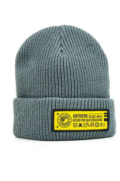Anti Hero Mütze - Hecho Por Skate Beanie (Anthrazit/Gelb)