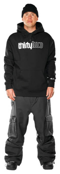 ThirtyTwo Snowboard Hoodie - Double Tech Hoodie (schwarz)