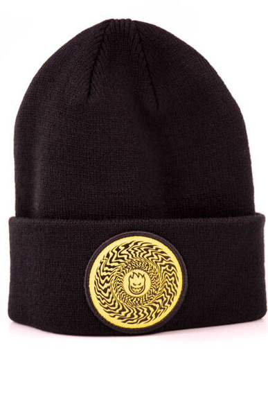 Spitfire-Mütze - Classic Swirl Patch (schwarz/gelb)