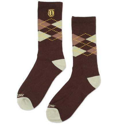 Theories Socken - Laterne Argyle (braun)