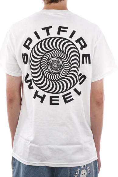 Spitfire T-Shirt - Klassischer Wirbel (weiß/schwarz)