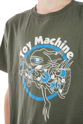 Spielzeugmaschinen-T-Shirt - Pizza (oliv)