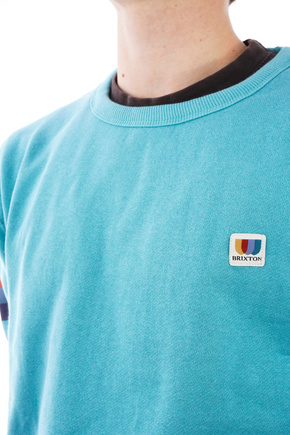 Brixton Sweatshirt - Alton Crew (aquamarin)