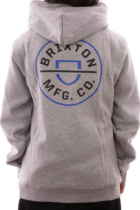 Brixton x Independent Sweatshirt - Crest HD (heidegrau)