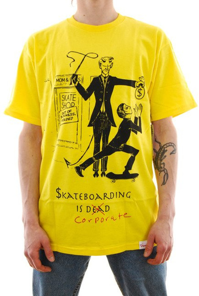 T-Shirt von Diamond Supply Co. - Skate Crime gelb
