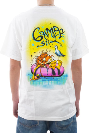 Antihelden-T-Shirt - Grimple Beach (weiß)