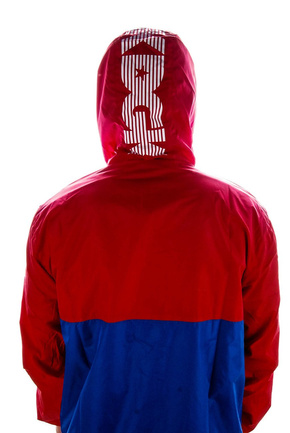 DGK Jacke - Pier Windbreaker rot/blau