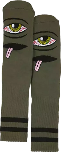 Toy Machine Socken - Blutunterlaufene Augen (Armee)