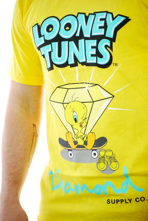 T-Shirt von Diamond Supply Co. - Tweety Skate gelb