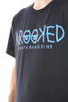T-shirt Krooked - Augen (schwarz/blau)