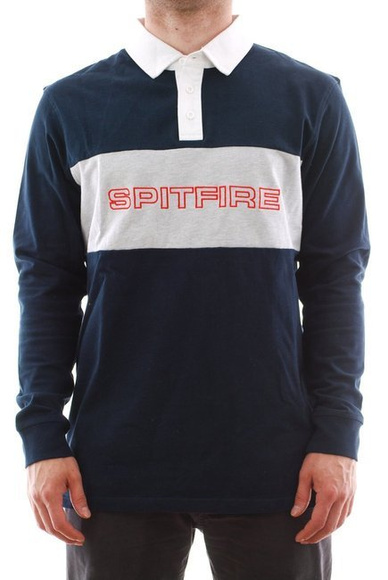 Spitfire Longsleeve - Rugby Geary navy/heather grey/white